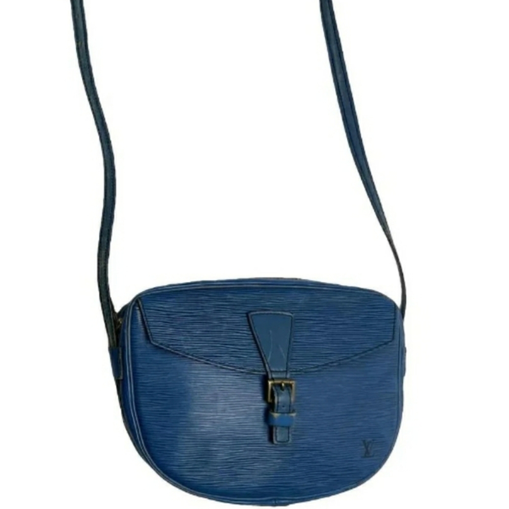 LOUIS VUITTON LEATHER JUENE FILLE EPI SHOULDER/CROSSBODY Toledo Blue π - Picture 3 of 16